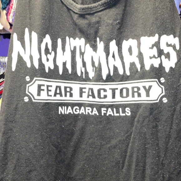 Nightmares Fear factory Niagara Falls Black Tank top size Large - Picture 3 of 5